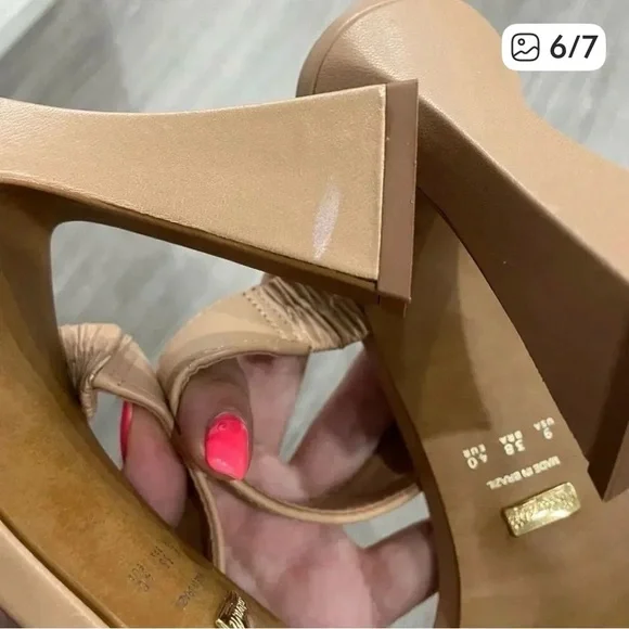 L'INTERVALLE  Ricarda Camel Leather - Picture 4 of 6